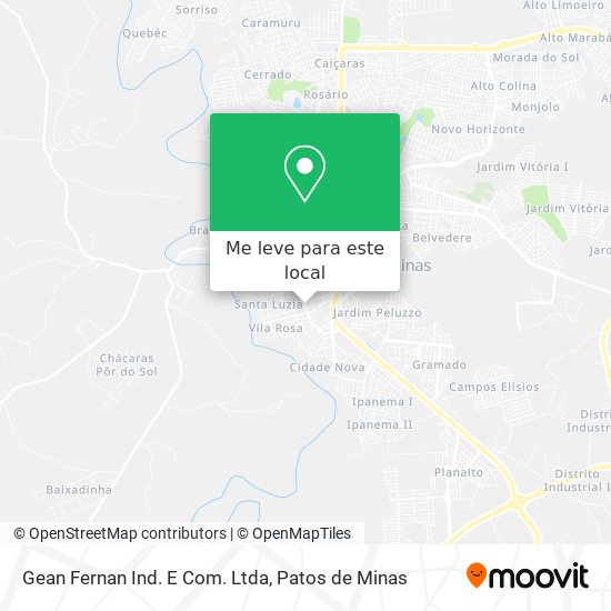 Gean Fernan Ind. E Com. Ltda mapa