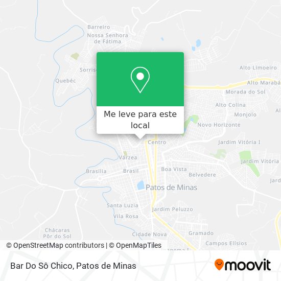 Bar Do Sô Chico mapa