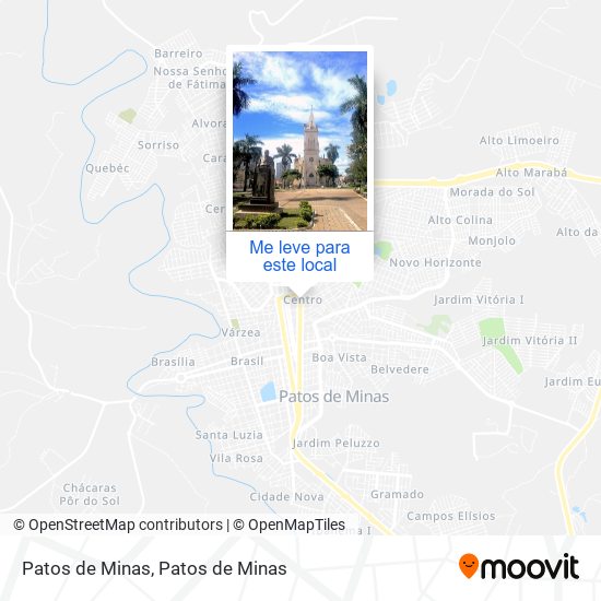 Patos de Minas mapa