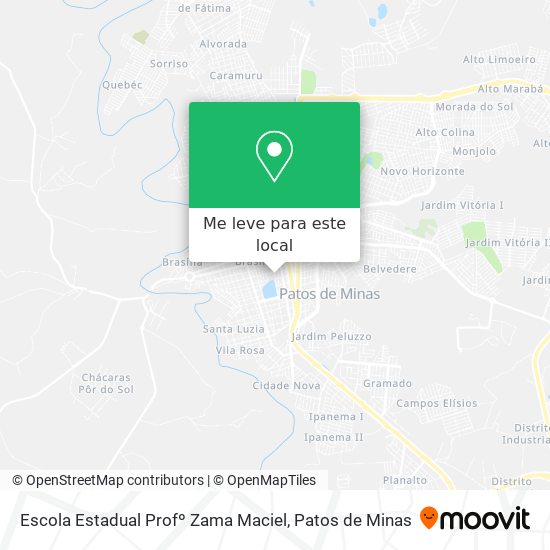 Escola Estadual Profº Zama Maciel mapa