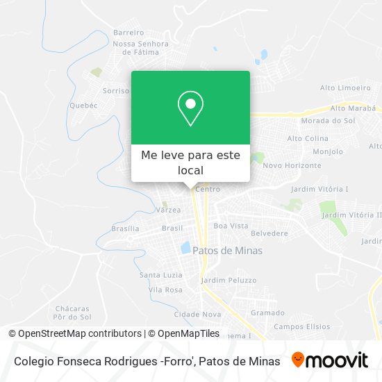 Colegio Fonseca Rodrigues -Forro' mapa