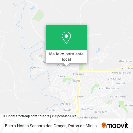 Bairro Nossa Senhora das Graças mapa