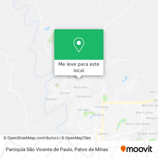 Paróquia São Vicente de Paulo mapa