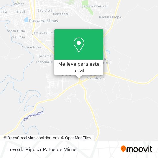 Trevo da Pipoca mapa