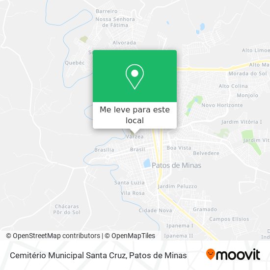 Cemitério Municipal Santa Cruz mapa