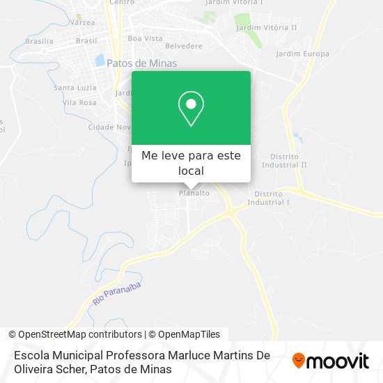 Escola Municipal Professora  Marluce  Martins De Oliveira Scher mapa