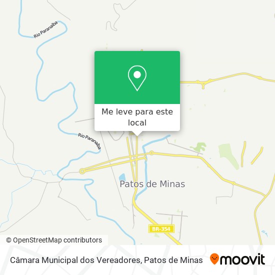 Câmara Municipal dos Vereadores mapa