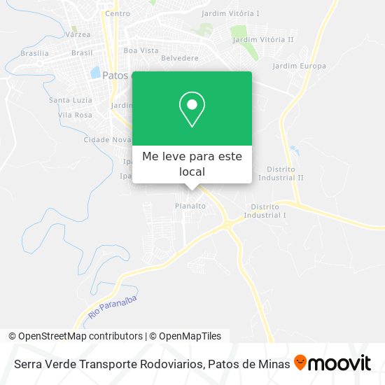 Serra Verde Transporte Rodoviarios mapa
