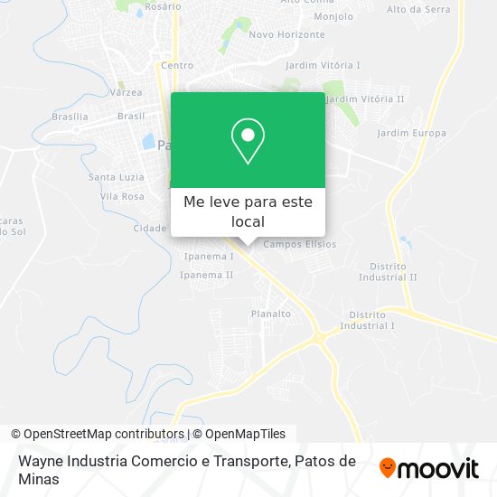 Wayne Industria Comercio e Transporte mapa