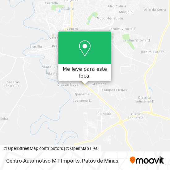 Centro Automotivo MT Imports mapa