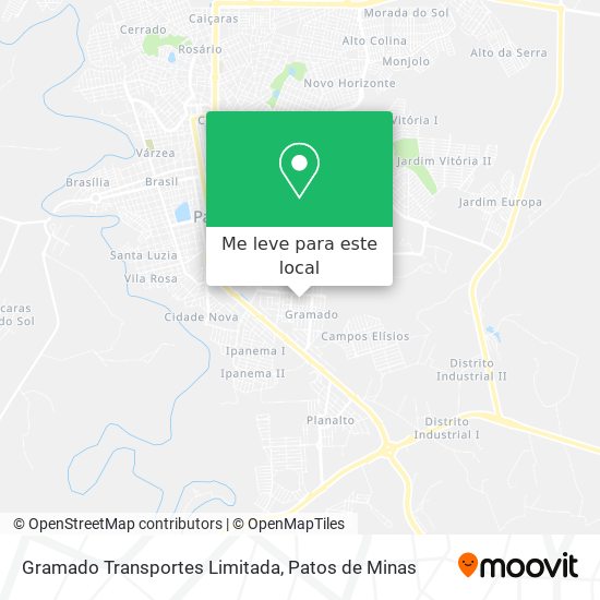 Gramado Transportes Limitada mapa