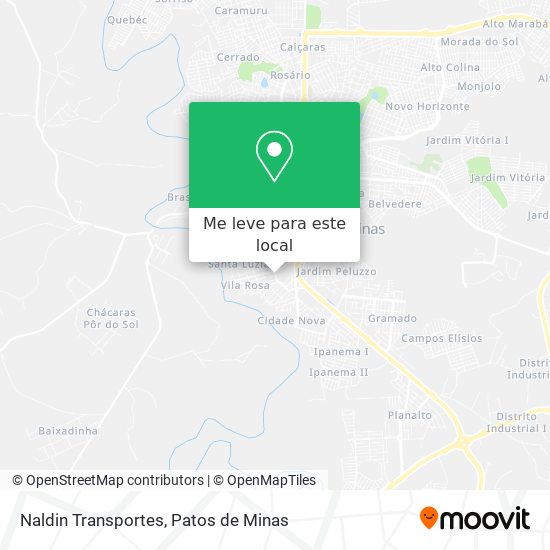 Naldin Transportes mapa