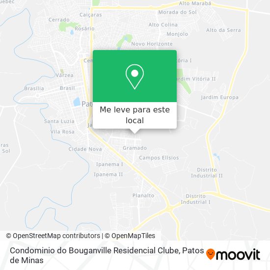 Condominio do Bouganville Residencial Clube mapa