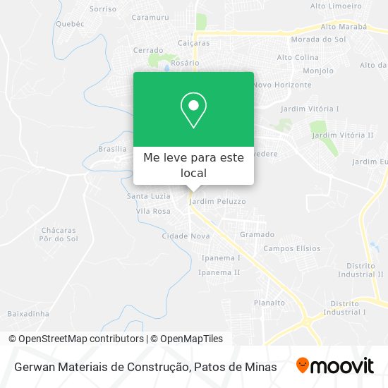 Gerwan Materiais de Construção mapa