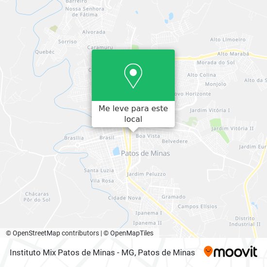 Instituto Mix Patos de Minas - MG mapa