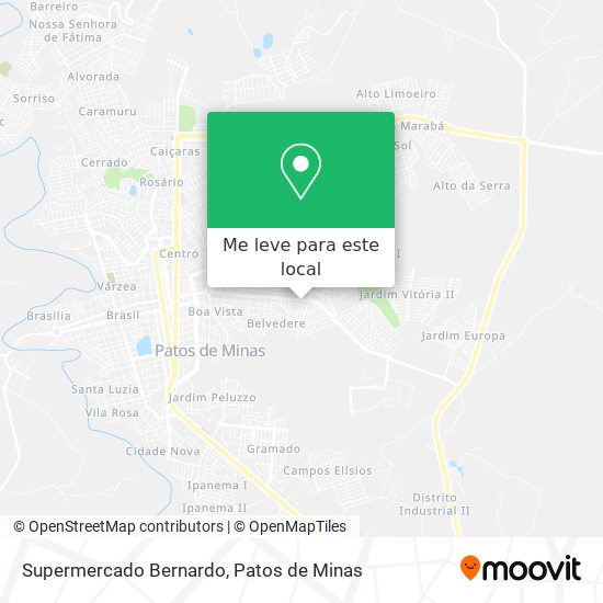 Supermercado Bernardo mapa