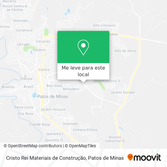 Cristo Rei Materiais de Construção mapa