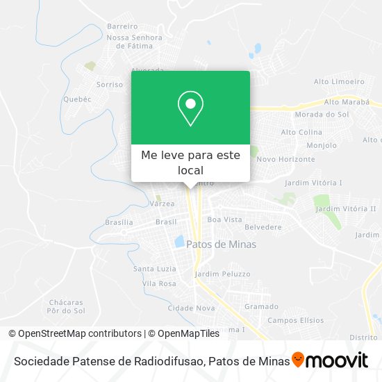 Sociedade Patense de Radiodifusao mapa