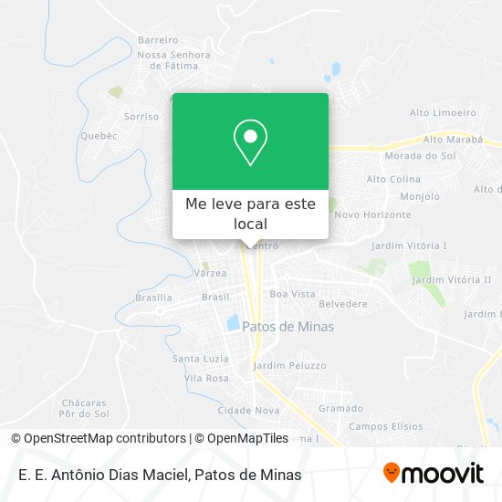 E. E. Antônio Dias Maciel mapa