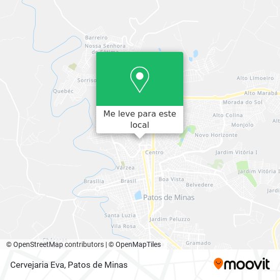 Cervejaria Eva mapa