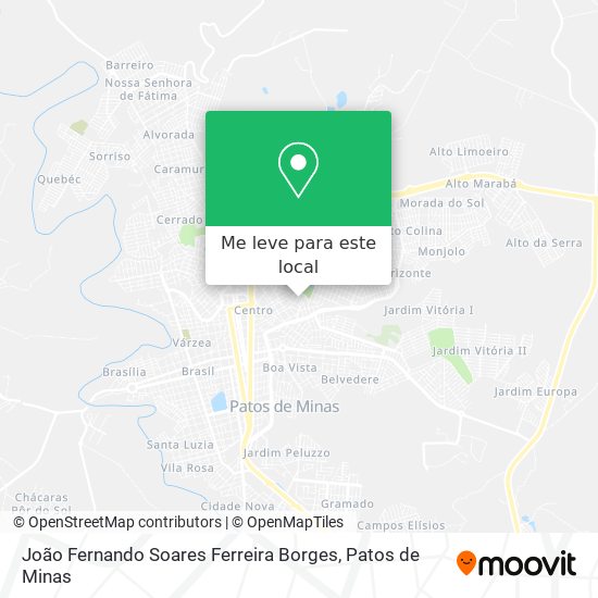 João Fernando Soares Ferreira Borges mapa