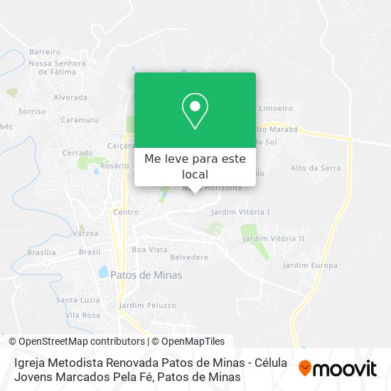 Igreja Metodista Renovada Patos de Minas - Célula Jovens Marcados Pela Fé mapa