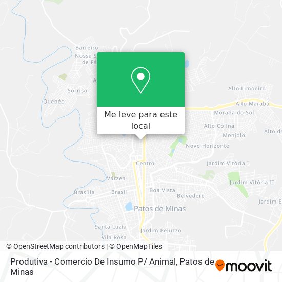 Produtiva - Comercio De Insumo P/ Animal mapa