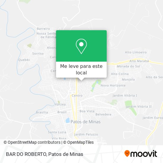 BAR DO ROBERTO mapa