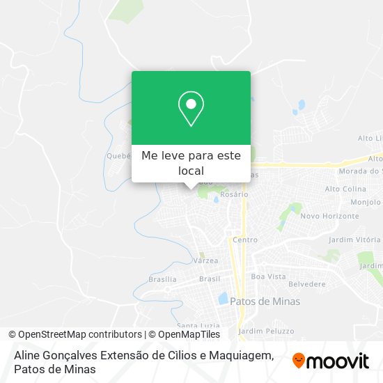 Aline Gonçalves Extensão de Cìlios e Maquiagem mapa