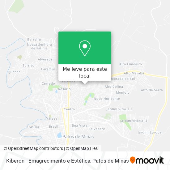 Kiberon - Emagrecimento e Estética mapa
