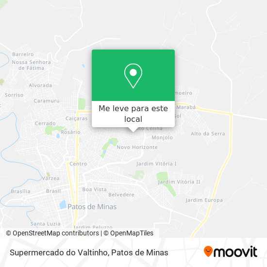 Supermercado do Valtinho mapa