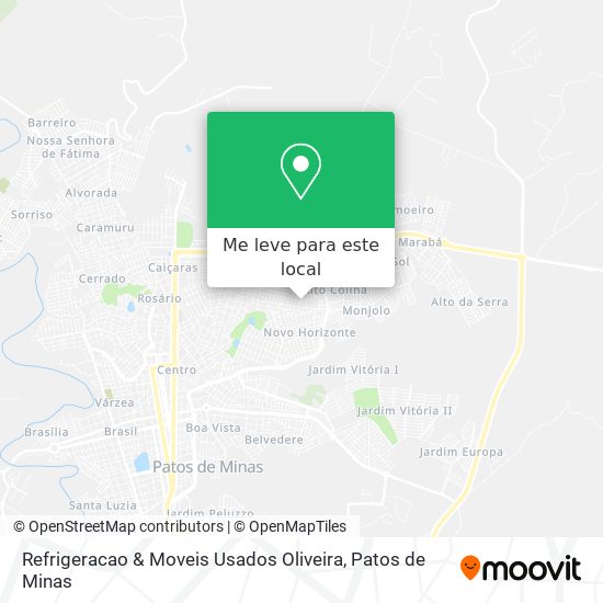 Refrigeracao & Moveis Usados Oliveira mapa