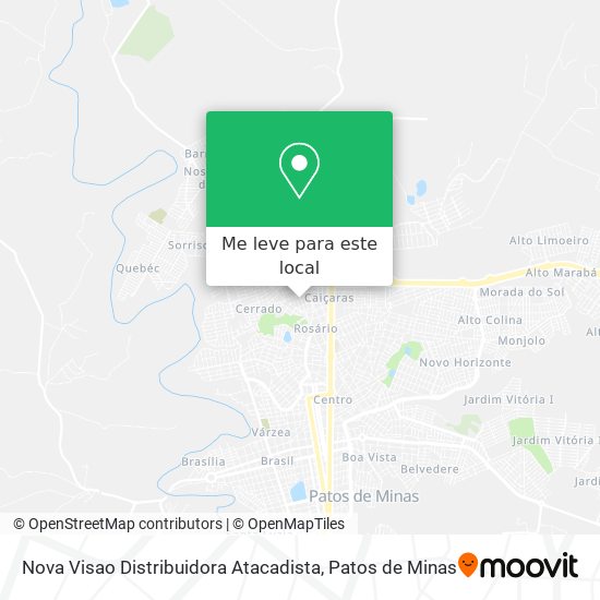 Nova Visao Distribuidora Atacadista mapa