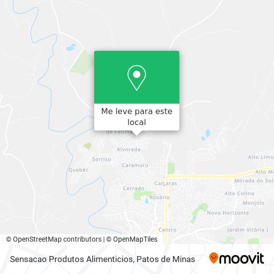 Sensacao Produtos Alimenticios mapa