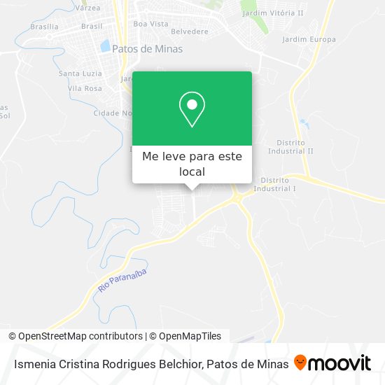 Ismenia Cristina Rodrigues Belchior mapa