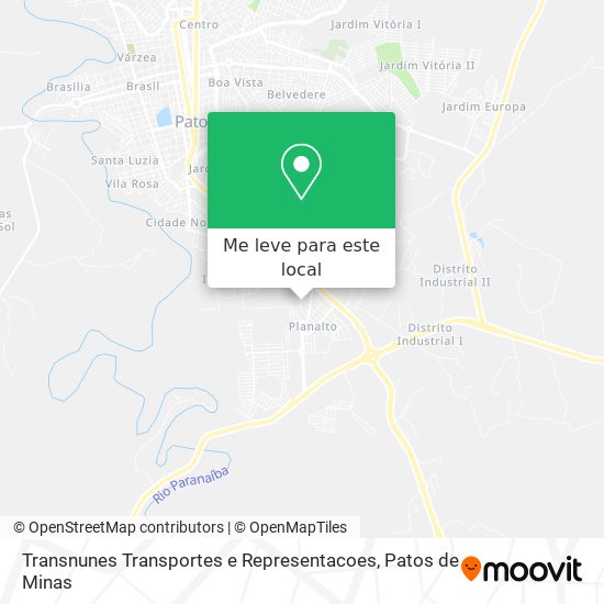 Transnunes Transportes e Representacoes mapa