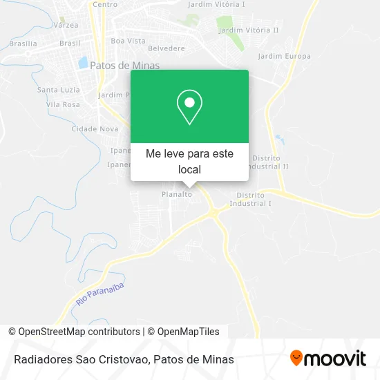 Radiadores Sao Cristovao mapa