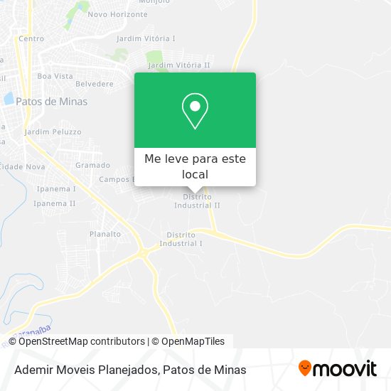 Ademir Moveis Planejados mapa