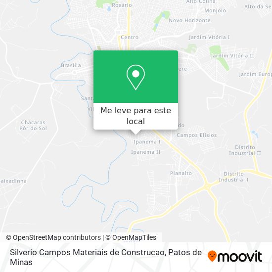 Silverio Campos Materiais de Construcao mapa