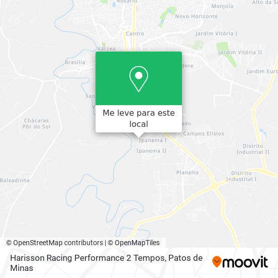Harisson Racing Performance 2 Tempos mapa