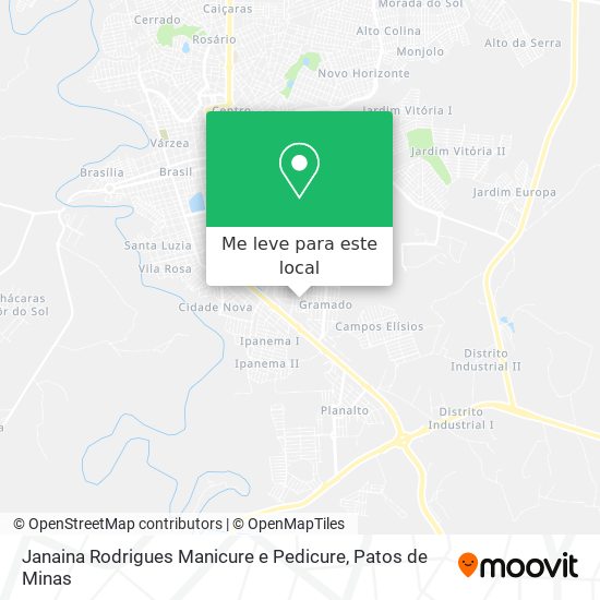 Janaina Rodrigues Manicure e Pedicure mapa