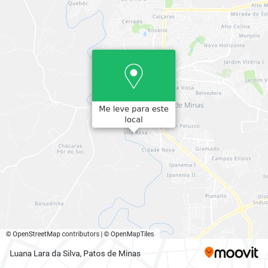 Luana Lara da Silva mapa