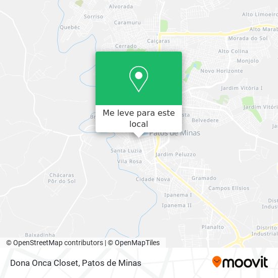 Dona Onca Closet mapa