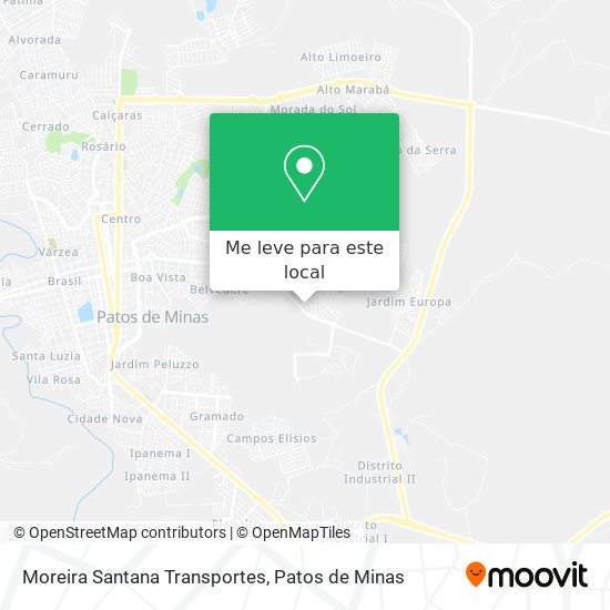 Moreira Santana Transportes mapa