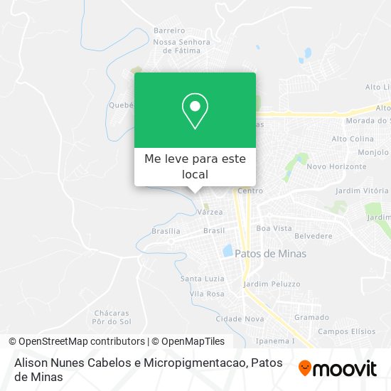 Alison Nunes Cabelos e Micropigmentacao mapa