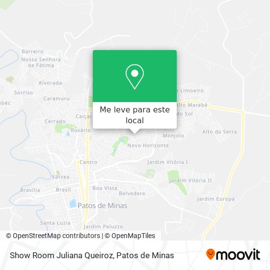 Show Room Juliana Queiroz mapa