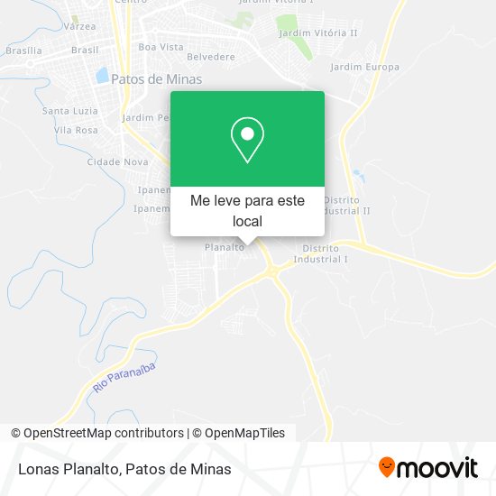Lonas Planalto mapa