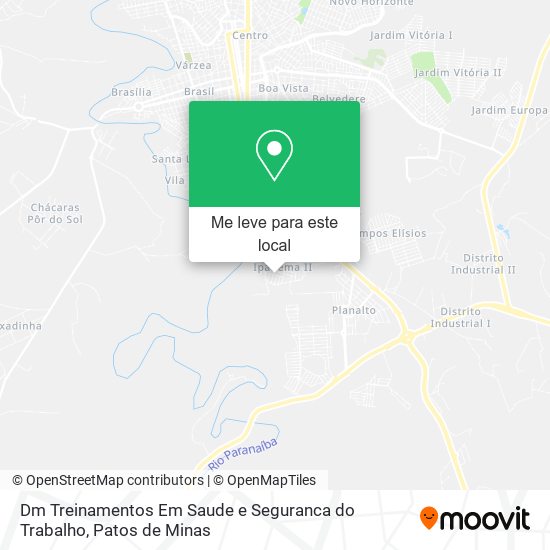 Dm Treinamentos Em Saude e Seguranca do Trabalho mapa