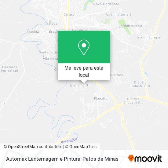 Automax Lanternagem e Pintura mapa