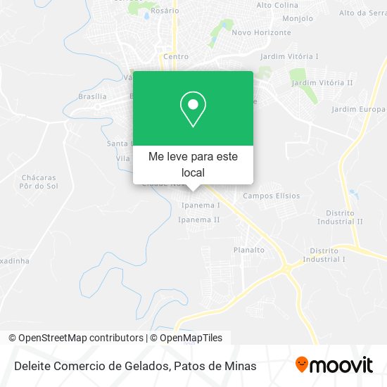 Deleite Comercio de Gelados mapa